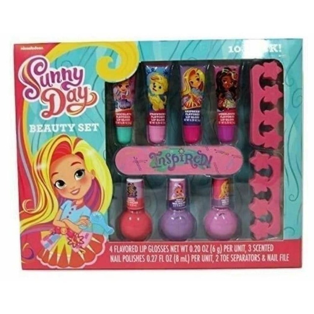 Sunny Day Girl's Lip Gloss & Nail Set NEW